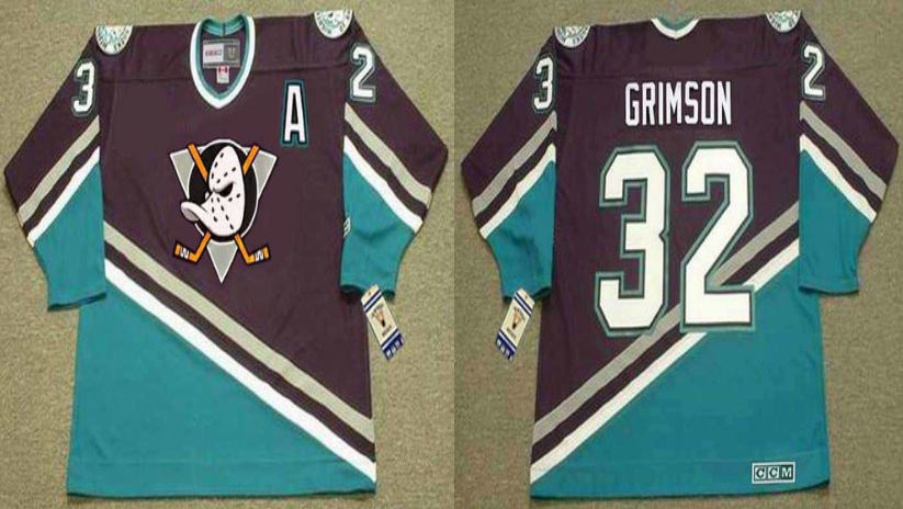2019 Men Anaheim Ducks #32 Grimson black CCM NHL jerseys->anaheim ducks->NHL Jersey